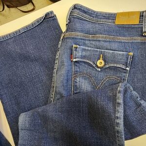 Levi's 580 Dark Blue Boot Cut Jeans